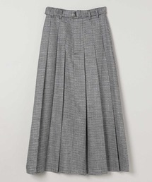 新品未使用　JEANASIS ベルト付きラメチェック プリーツロングスカート JEANASIS スカート ベルトツキラメチェックロングスカート