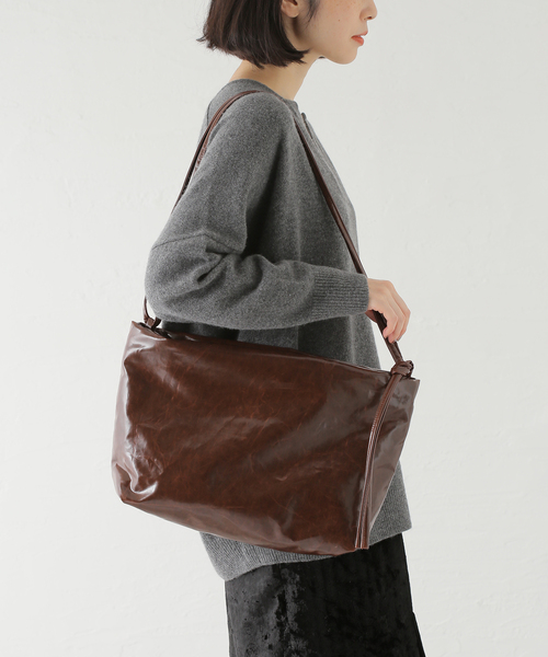 JOURNAL STANDARD（ジャーナルスタンダード）の「【KASSL EDITIONS/カッスル エディションズ】LOOP BAG（ショルダーバッグ・レディース・ブラウン・FREE）」の13枚目の写真