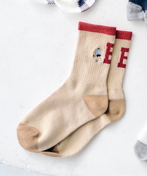 apres les cours（アプレレクール）の「4柄アソートソックス（ソックス/靴下・キッズ・チェック/ブラック/アイボリー/オフホワイト・12/15 /18/21）」の3枚目の写真