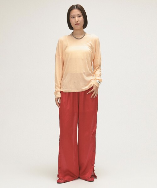 maturely（マチュアリー）の「maturely / スナップ イージー パンツ（その他パンツ・レディース・レッド/ブラック・0/1）」の17枚目の写真
