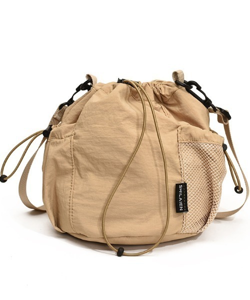 Per sist ence（パーシエンス）の「ナイロン巾着ショルダーバッグ（ショルダーバッグ・レディース・ベージュ/パープル/ブルー/ブラック/カーキ・FREE）」の21枚目の写真