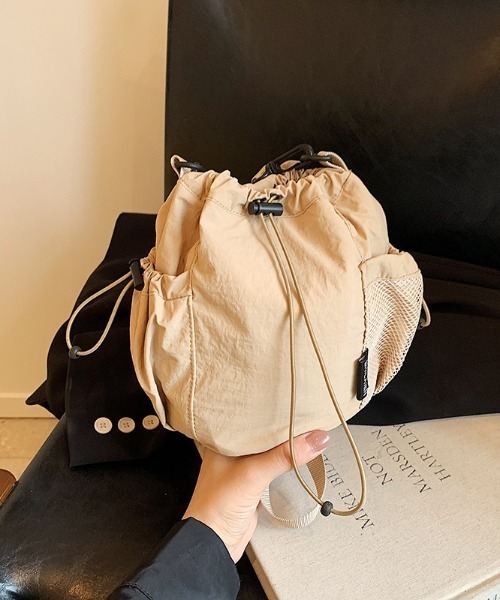 Per sist ence（パーシエンス）の「ナイロン巾着ショルダーバッグ（ショルダーバッグ・レディース・ベージュ/パープル/ブルー/ブラック/カーキ・FREE）」の19枚目の写真