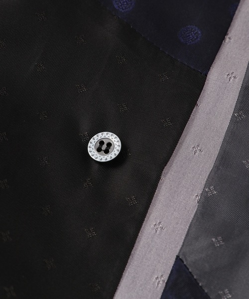 ANREALAGE（アンリアレイジ）の「PANEL PATCHWORK CUPRO SHIRT（シャツ/ブラウス・レディース・ネイビー・46/48）」の4枚目の写真