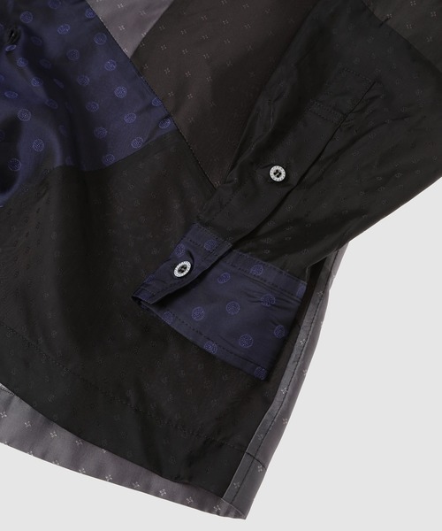 ANREALAGE（アンリアレイジ）の「PANEL PATCHWORK CUPRO SHIRT（シャツ/ブラウス・レディース・ネイビー・46/48）」の5枚目の写真