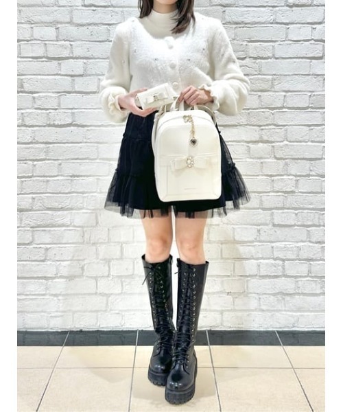 大人気!! SAMANTHAVEGA ジュエルリボンリュック ジュエルリボンリュック(FREE ブラック): SAMANTHAVEGAサマンサ
