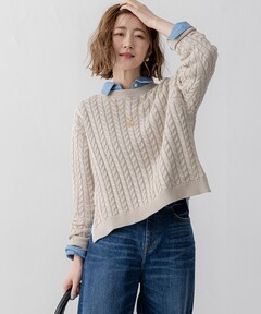 セール】Shirring Short Knit（ニット/セーター）｜anuke（アンヌーク