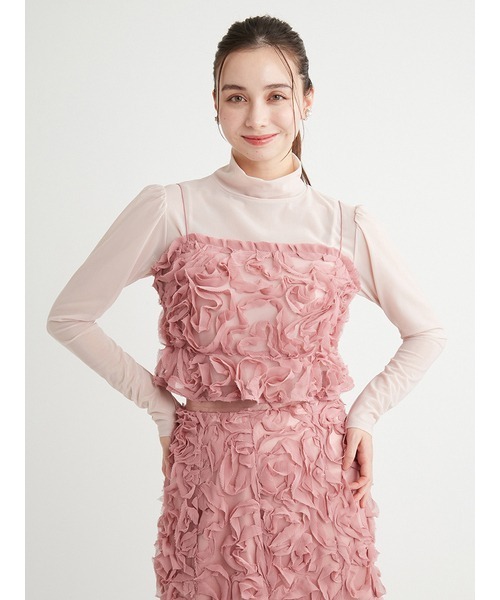 CELFORD(セルフォード)の「【HANAE MORI×CELFORDコラボ】 ハート刺繍ビスチェ(その他トップス・レディース・ピンク系その他/オフホワイト/ブラック・FREE)」の1枚目の写真