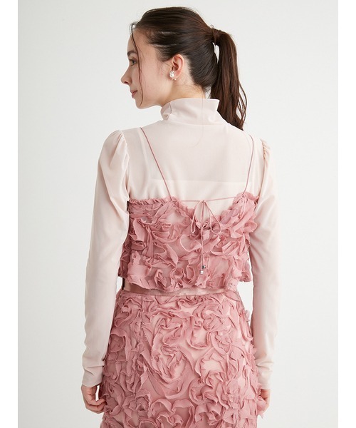CELFORD(セルフォード)の「【HANAE MORI×CELFORDコラボ】 ハート刺繍ビスチェ(その他トップス・レディース・ピンク系その他/オフホワイト/ブラック・FREE)」の5枚目の写真