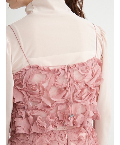 CELFORD(セルフォード)の「【HANAE MORI×CELFORDコラボ】 ハート刺繍ビスチェ(その他トップス・レディース・ピンク系その他/オフホワイト/ブラック・FREE)」の9枚目の写真
