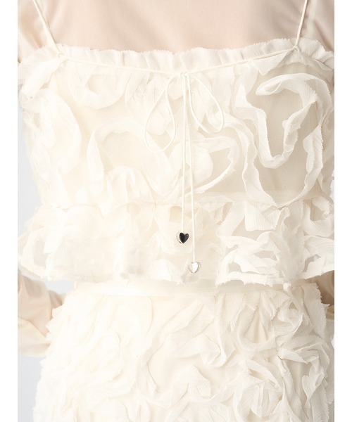 CELFORD(セルフォード)の「【HANAE MORI×CELFORDコラボ】 ハート刺繍ビスチェ(その他トップス・レディース・ピンク系その他/オフホワイト/ブラック・FREE)」の19枚目の写真
