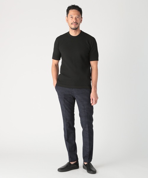 MEN'S BIGI（メンズビギ）の「【ACTIVE TAILOR/アクティブテイラー】3Dサッカープリントストレッチパンツ<EASY CARE>（スラックス・メンズ・ブルー/グレー/ネイビー・04/03/02/01）」の20枚目の写真