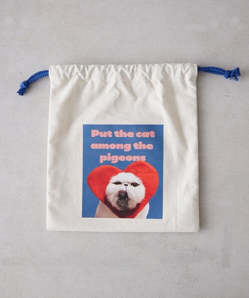 BIRTHDAY BAR（バースデイバー）の「Pechanko Cats　巾着（ポーチ・レディース・イエロー/グリーン/ブルー・0）」の14枚目の写真