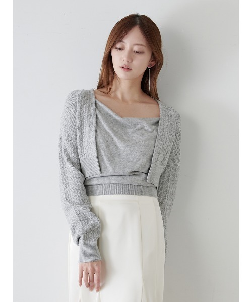 スナイデル SNIDEL アシメアンサンブル （GRY） - ファッション
