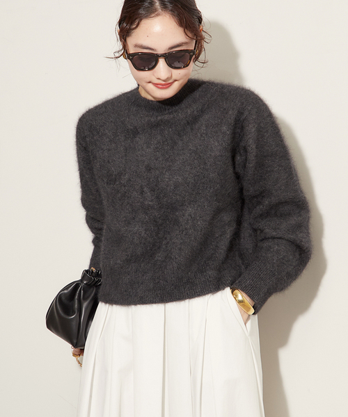 WEB限定追加》Fur Back Open プルオーバー（ニット/セーター）｜Plage