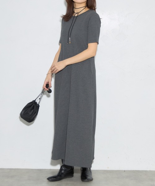 leimn(レイムン)の「カップ付きセミフレアワンピ(ワンピース・レディース・チャコール/ブラック・FREE)」の11枚目の写真