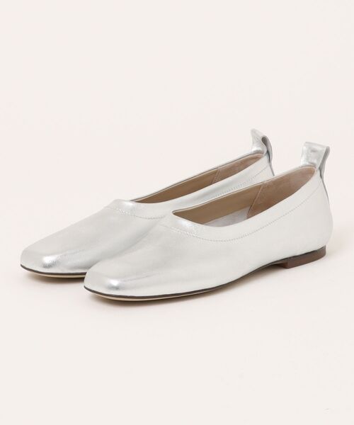 CORSO ROMA,9(コルソローマ)の「【CORSO ROMA,9/コルソローマ9】フラットシューズ パンプス スクエアトゥ(パンプス・レディース・シルバー/ホワイト/ブラック・37/36/38/39)」の19枚目の写真