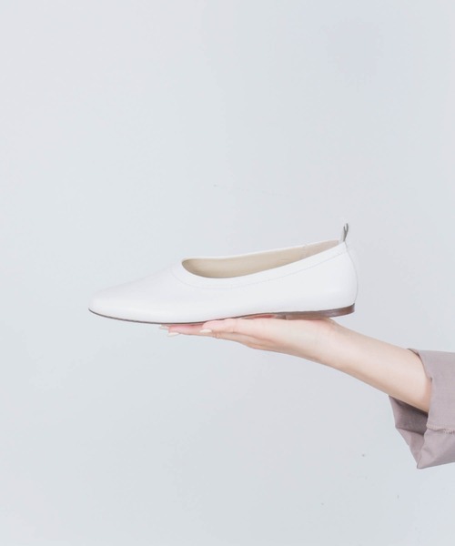 CORSO ROMA,9(コルソローマ)の「【CORSO ROMA,9/コルソローマ9】フラットシューズ パンプス スクエアトゥ(パンプス・レディース・シルバー/ホワイト/ブラック・37/36/38/39)」の6枚目の写真