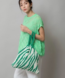 Munich（ミューニック）の「ゼブラジャカードニットバッグ（トートバッグ）」