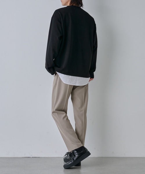 COLONY 2139(コロニートゥーワンスリーナイン)の「ジョーゼットフェイクレイヤード長袖T(Tシャツ/カットソー・メンズ・ブラック/グレイッシュベージュ/サックスブルー・MEDIUM/LARGE)」の18枚目の写真