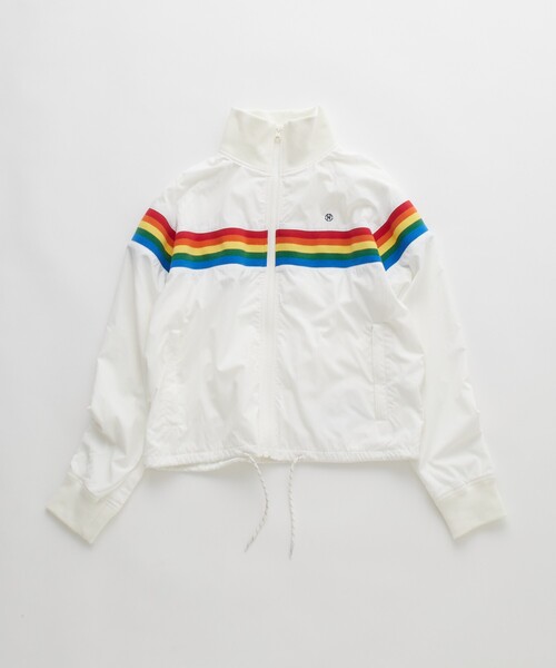 FREAK'S STORE(フリークスストア)の「NAUTICA JEANS CO./ノーティカジーンズ レインボー トラックナイロンジャケット(ナイロンジャケット・レディース・ホワイト・フリ-)」の5枚目の写真