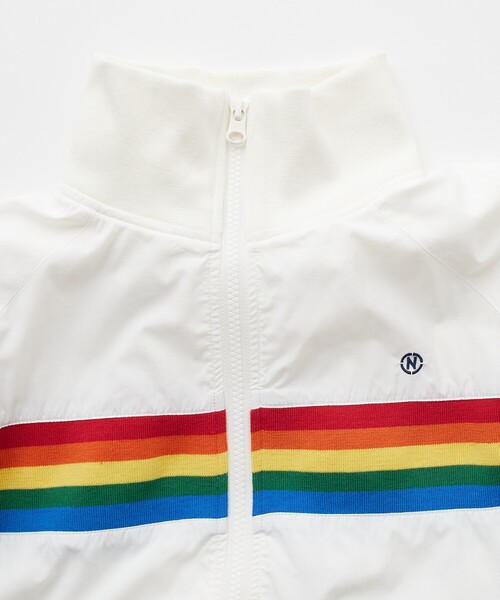FREAK'S STORE(フリークスストア)の「NAUTICA JEANS CO./ノーティカジーンズ レインボー トラックナイロンジャケット(ナイロンジャケット・レディース・ホワイト・フリ-)」の8枚目の写真