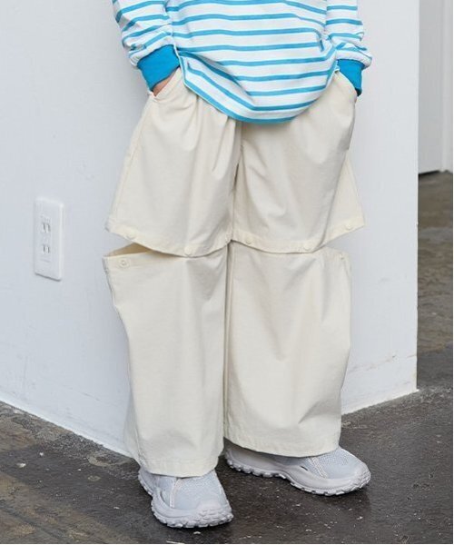 セール】【丈を変えられる2way】ストレッチイージーパンツ（その他