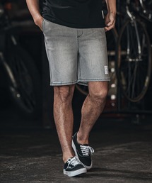 mp13267-tight knit denim easy shorts デニムイージーショーツ
