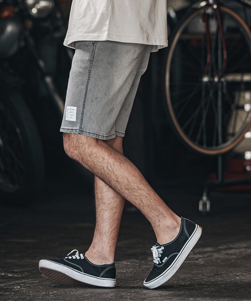 wjk reluxe(ダブルジェーケーリラックス)の「mp13267-tight knit denim easy shorts デニムイージーショーツ(その他パンツ・メンズ・ライトインディゴブルー/ライトブラック/インディゴブルー・M/L/S)」の13枚目の写真