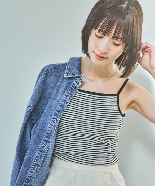 LAKOLE（ラコレ）の「カップ付きキャミソール / 324113（キャミソール・レディース・ブラック/オフホワイト/その他9/イエロー・FREE）」の4枚目の写真