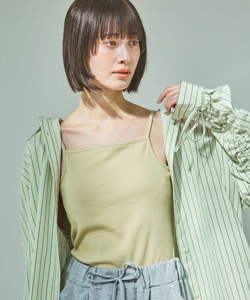 LAKOLE（ラコレ）の「カップ付きキャミソール / 324113（キャミソール・レディース・ブラック/オフホワイト/その他9/イエロー・FREE）」の3枚目の写真