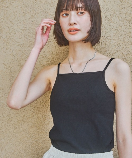 LAKOLE（ラコレ）の「カップ付きキャミソール / 324113（キャミソール・レディース・ブラック/オフホワイト/その他9/イエロー・FREE）」の2枚目の写真