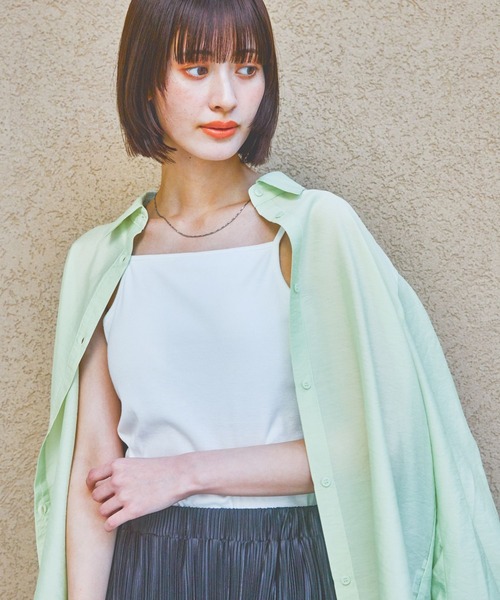 LAKOLE（ラコレ）の「カップ付きキャミソール / 324113（キャミソール・レディース・ブラック/オフホワイト/その他9/イエロー・FREE）」の5枚目の写真