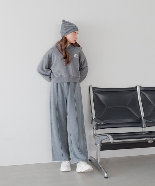 GLOBAL WORK（グローバルワーク）の「ピグメントスウェットパンツ/292268（スウェットパンツ・キッズ・チャコールグレー・150cm/140cm/160cm/130cm）」の2枚目の写真