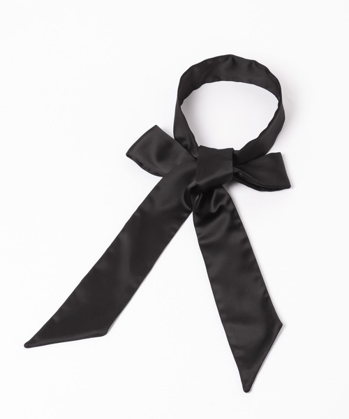 HARE（ハレ）の「サテンリボンタイ(HARE)（バンダナ/スカーフ・レディース・ブラック・FREE）」の13枚目の写真