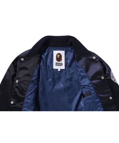 A BATHING APE スタジャン 黒 140センチ BASEBALL VARSITY JACKET（スタジャン）｜A BATHING APE（ア