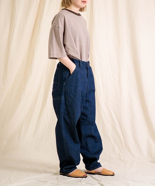 美品 ブロカントBrocante ムラ糸10ozデニム グランエペパンツ 2 Brocante / ブロカント] リングムラデニム パントルパンツ