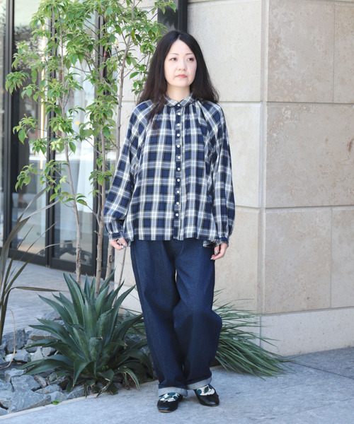 Brocante / ブロカント] リングムラデニム パントルパンツ