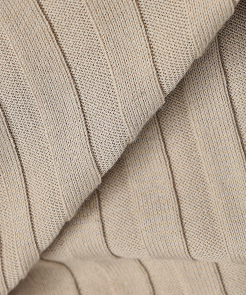 イタリア糸 RIB Vネックプルオーバー（ニット/セーター）｜VERMEIL par