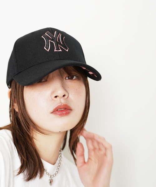 MLB（メジャーリーグベースボール）の「【日本未発売/WEB限定】MLB Korea(エムエルビーコリア)/ダイヤモンド刺繍ロゴパッチボールキャップ（キャップ・レディース・ブラック系2/ブラック系4/グレー/ブルー/ホワイト/ブラック系1/ブラック系3/ベージュ・FREE）」の3枚目の写真