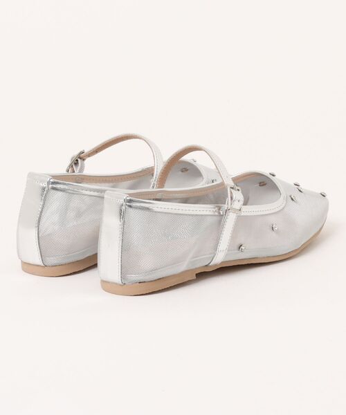 Bridget Birkin（ブリジットバーキン）の「【Bridget Birkin】ドットビジューチュールフラットシューズ(551521)（パンプス・レディース・ゴールド系その他/シルバー系その他/ブラック系その他・23/24.5/23.5/22.5/24）」の9枚目の写真