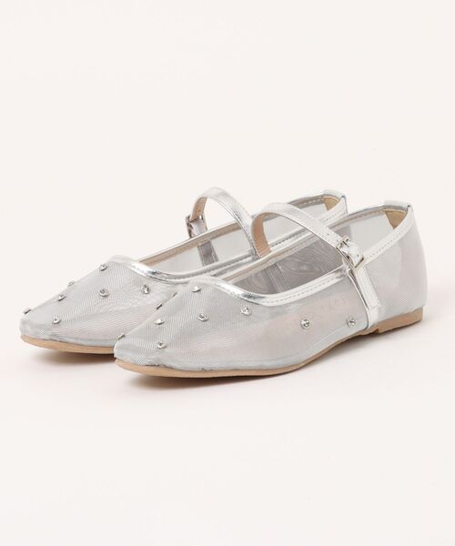 Bridget Birkin（ブリジットバーキン）の「【Bridget Birkin】ドットビジューチュールフラットシューズ(551521)（パンプス・レディース・ゴールド系その他/シルバー系その他/ブラック系その他・23/24.5/23.5/22.5/24）」の5枚目の写真