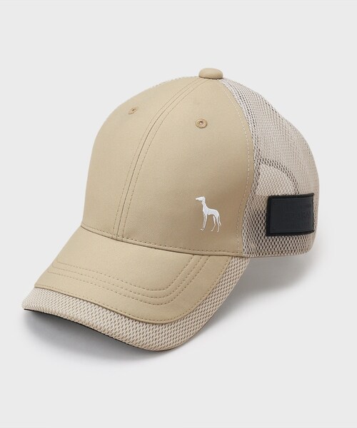 adabat（アダバット）の「ラウンディッシュメッシュキャップ（キャップ・メンズ・ブラック/ホワイト/ベージュ・00）」の3枚目の写真