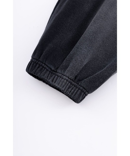 WOKE EDGE（ウォークエッジ）の「スウェットパンツ｜Faded Enbroidery Sweat Pants｜WOKE EDGE（スウェットパンツ・メンズ・パープル/ブラック・M/L/XL）」の9枚目の写真