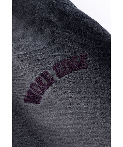 WOKE EDGE（ウォークエッジ）の「スウェットパンツ｜Faded Enbroidery Sweat Pants｜WOKE EDGE（スウェットパンツ・メンズ・パープル/ブラック・M/L/XL）」の4枚目の写真