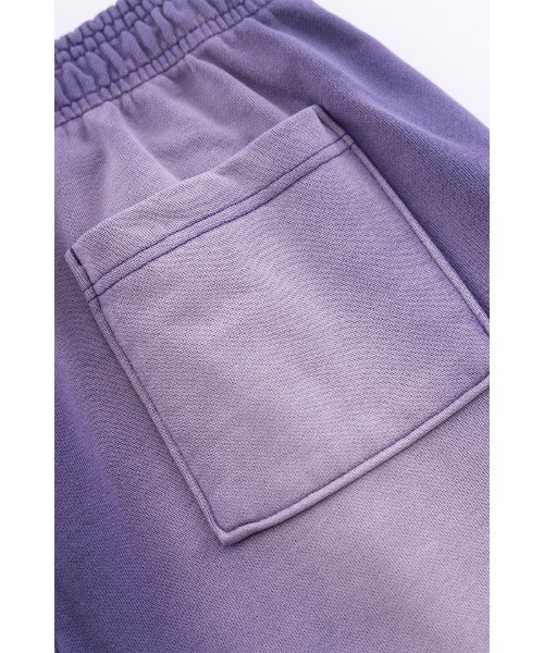 WOKE EDGE（ウォークエッジ）の「スウェットパンツ｜Faded Enbroidery Sweat Pants｜WOKE EDGE（スウェットパンツ・メンズ・パープル/ブラック・M/L/XL）」の15枚目の写真
