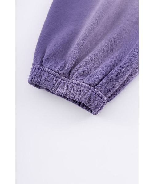 WOKE EDGE（ウォークエッジ）の「スウェットパンツ｜Faded Enbroidery Sweat Pants｜WOKE EDGE（スウェットパンツ・メンズ・パープル/ブラック・M/L/XL）」の17枚目の写真
