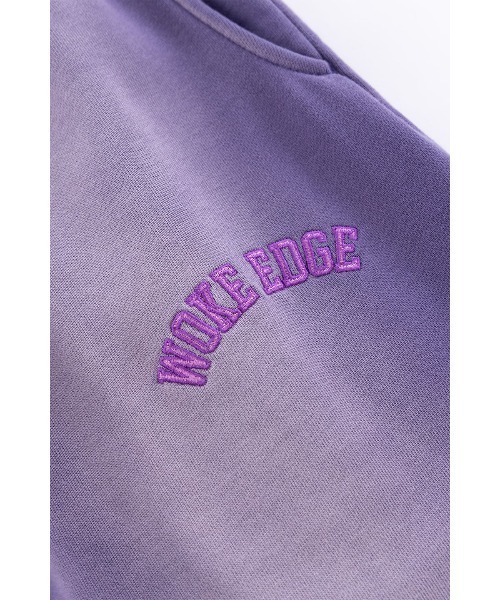 WOKE EDGE（ウォークエッジ）の「スウェットパンツ｜Faded Enbroidery Sweat Pants｜WOKE EDGE（スウェットパンツ・メンズ・パープル/ブラック・M/L/XL）」の12枚目の写真