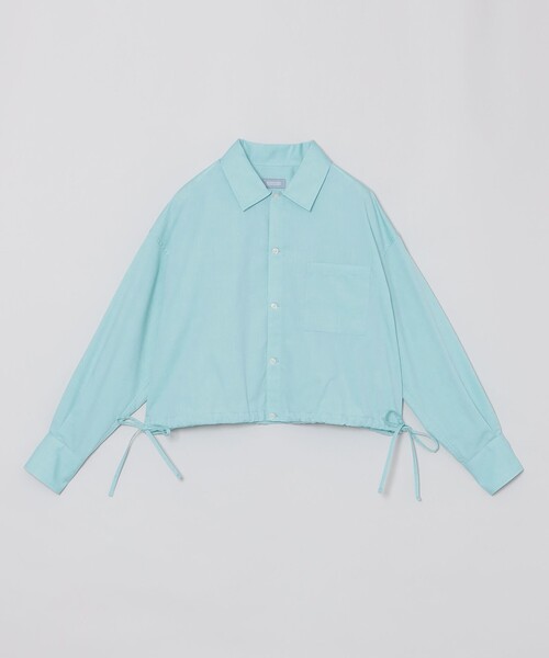 GREY LABEL サイドリボンクロップドシャツ