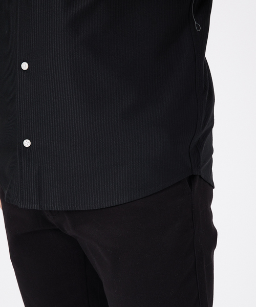 ABAHOUSE GRAY(アバハウスグレイ)の「トリコットサッカー 半袖シャツ(シャツ/ブラウス・メンズ・ブルー系その他/ブラック/ネイビー/ホワイト・44/50/48/46)」の10枚目の写真