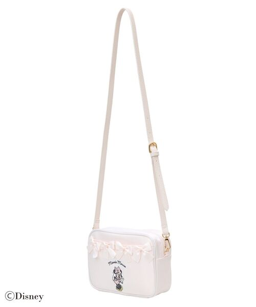 Maison de FLEUR（メゾンドフルール）の「Minnie Mouse/リボンショルダーバッグ（ショルダーバッグ・レディース・ライトピンク/アイボリー・FREE）」の7枚目の写真